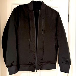 Lululemon Black Reversible Down Filled Bomber Jacket